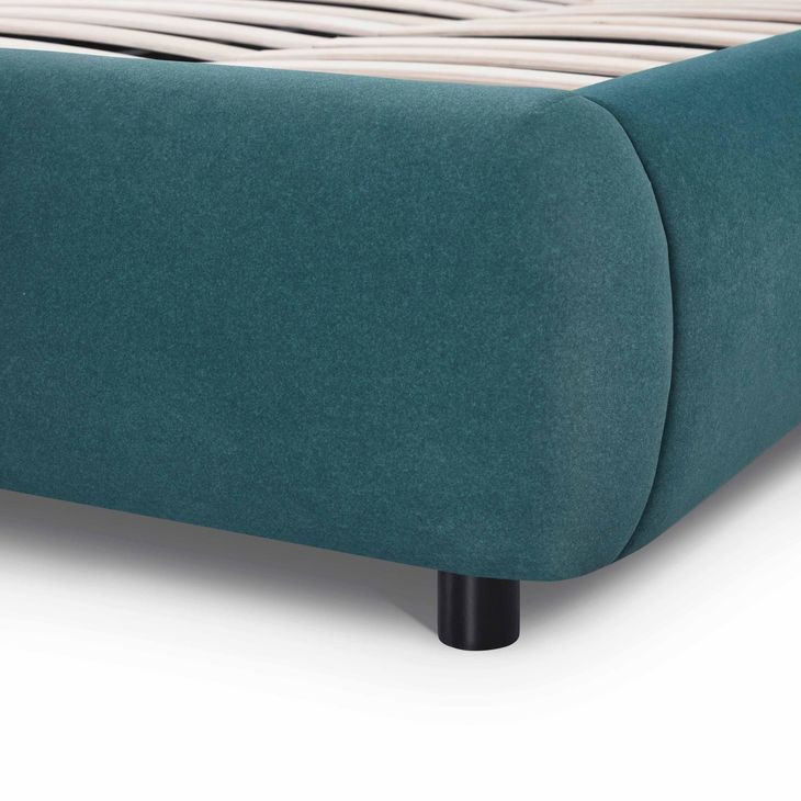 Mel Teal King Panel Bed