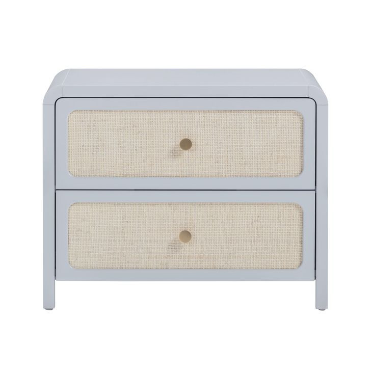 Patty Pastel Blue 2 Drawer Nightstand