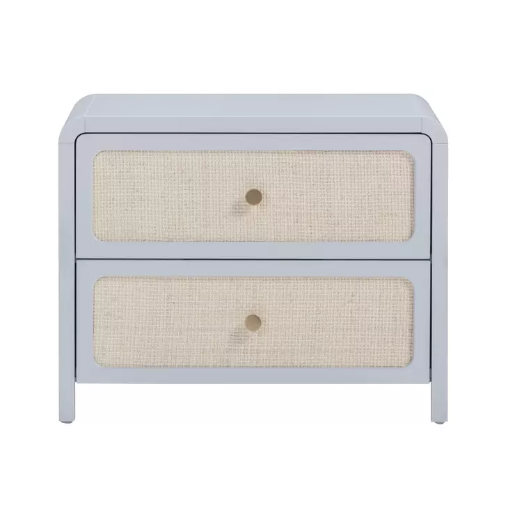 Patty Pastel Blue 2 Drawer Nightstand