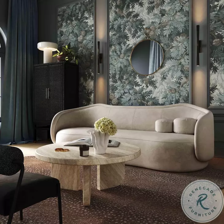 Ravina Braided Brass Round Wall Mirror