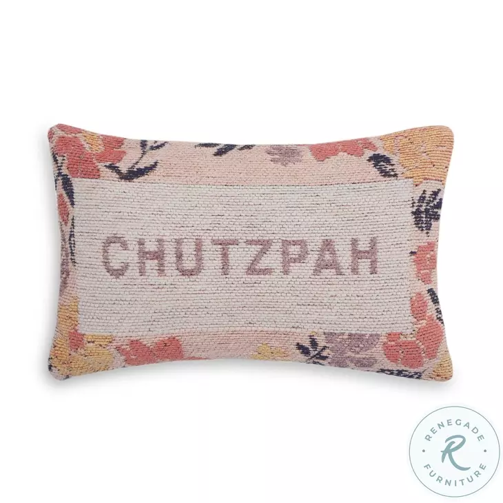 Chutzpah Jacquard Woven Pillow