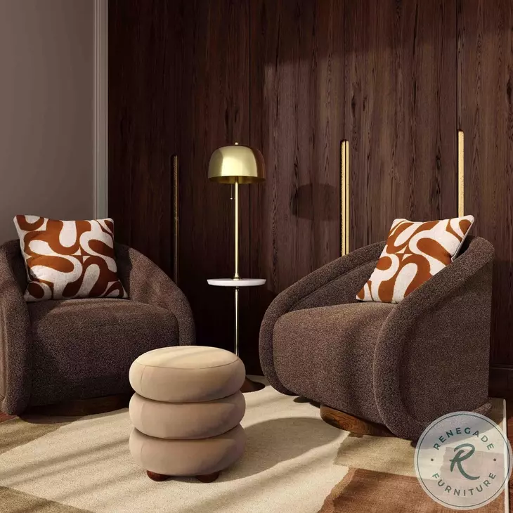 Bonney Rust Orange Boucle Accent Cushion