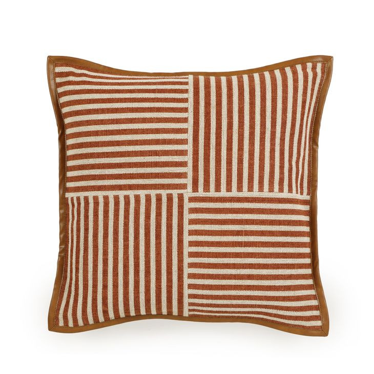 Kora Terracotta Throw Pillow Cover