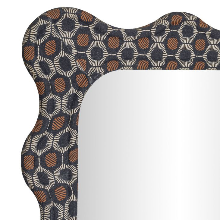 Charlene Biologic Print Rectangular Wall Mirror