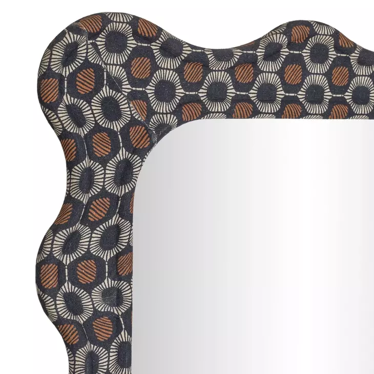 Charlene Biologic Print Rectangular Wall Mirror