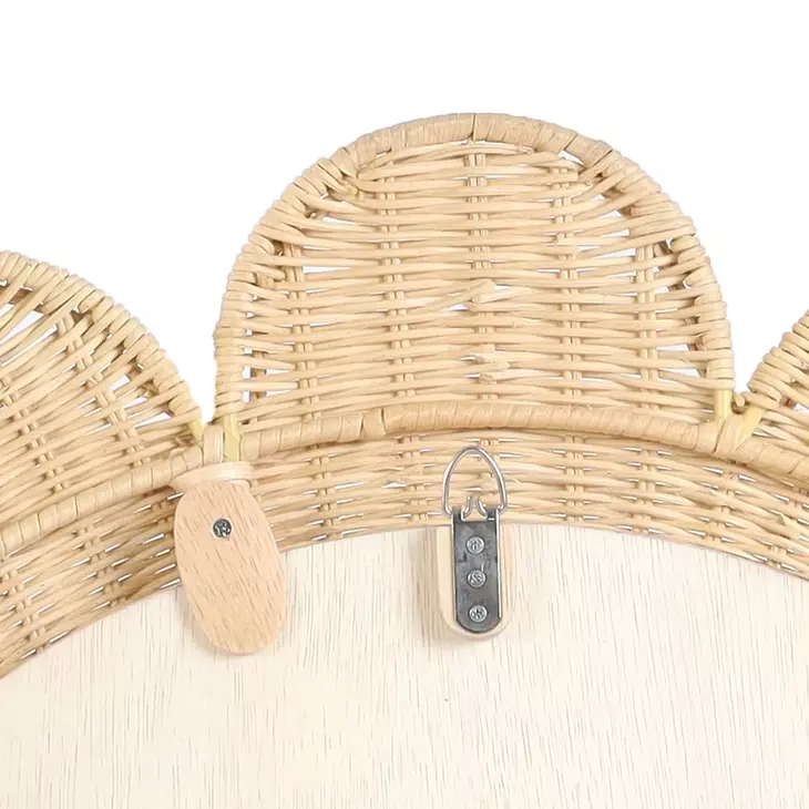 Coralie Natural Round Wall Mirror
