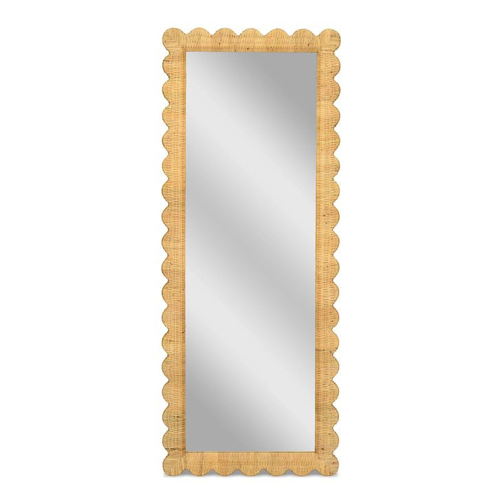 Bama Natural Rectangular Wall Mirror