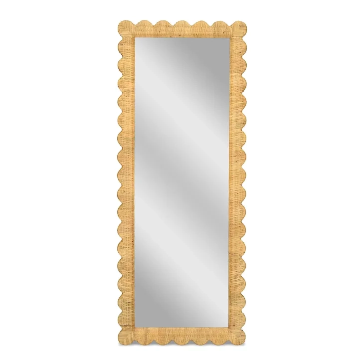 Bama Natural Rectangular Wall Mirror