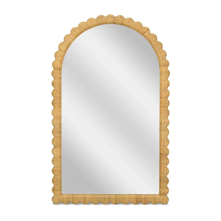 Bama Natural Arched Wall Mirror