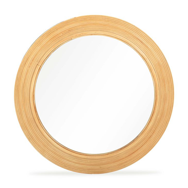 Tanya Natural Round Wall Mirror