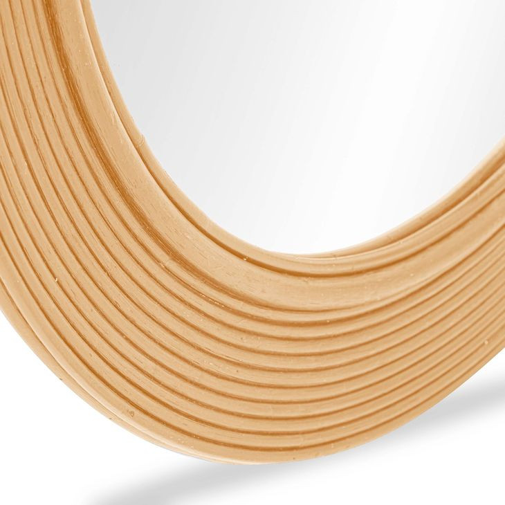 Tanya Natural Round Wall Mirror