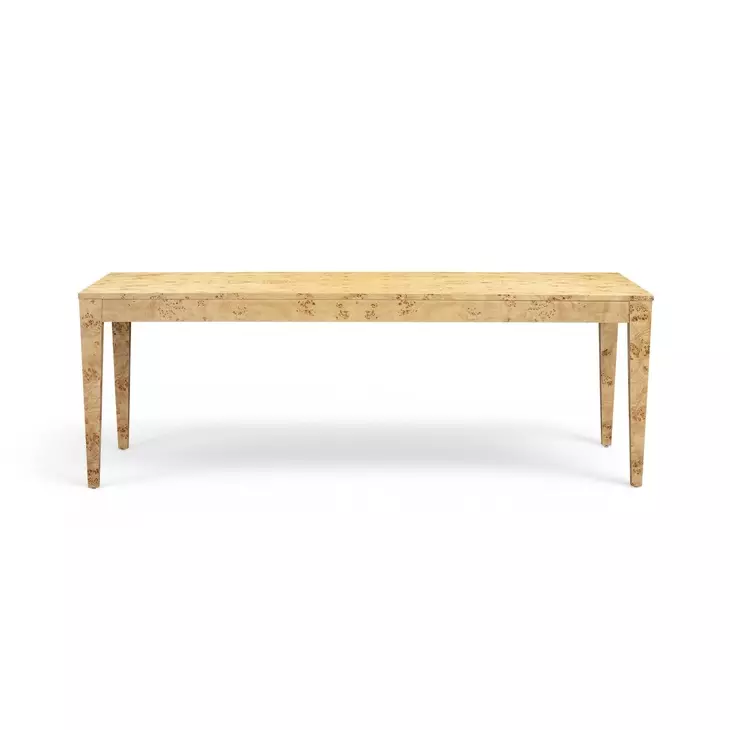 Brandyss Natural Burl Rectangular Dining Table