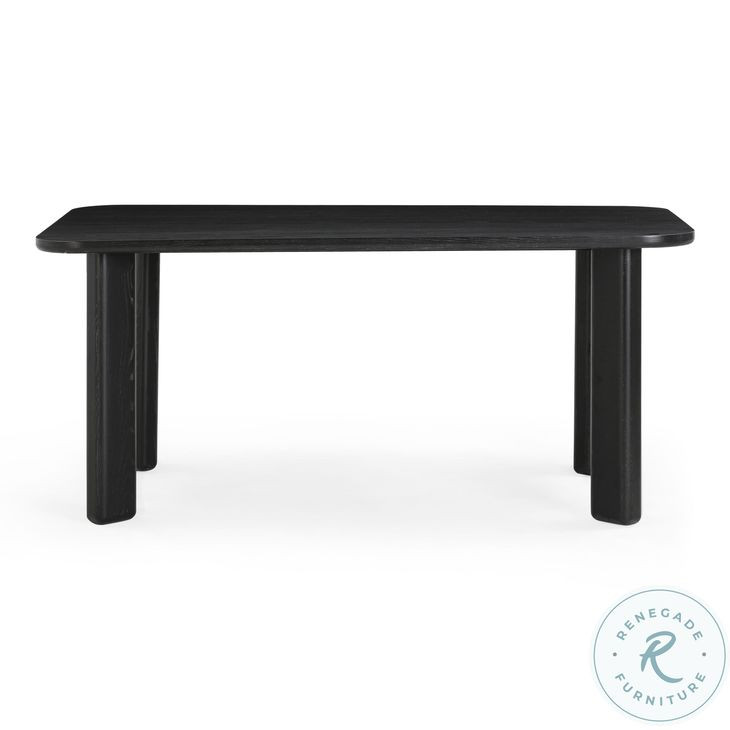 Jodie Black Ash 68" Rectangular Dining Table