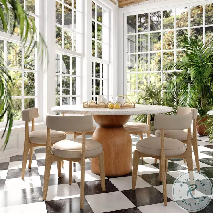 Nikita Taupe Performance Vegan Leather Dining Chair