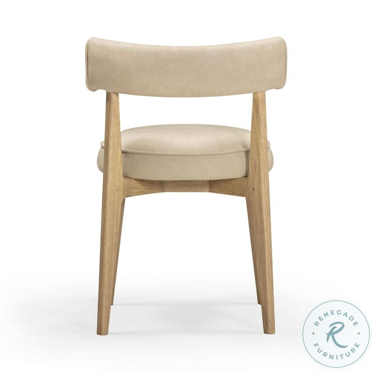 Nikita Cream Performance Vegan Leather Dining Chair From TOV