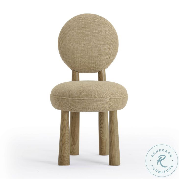 Sulley Honey Tan Performance Basketweave Dining Chair