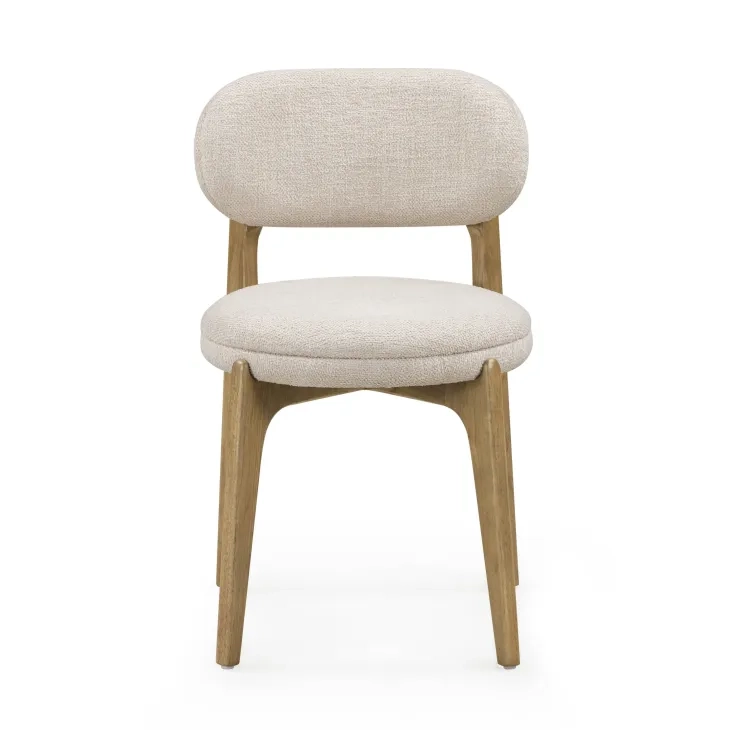 Carnation Cream Performance Fabric Upholstered Dining Chair