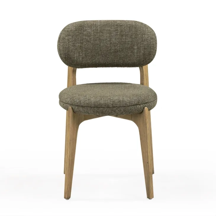 Carnation Forest Green Performance Fabric Upholstered Dining Chair