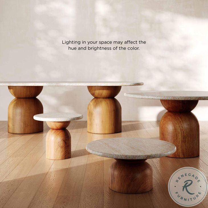 Cynthia Brown and Travertine Concrete 87" Outdoor Long Oval Dining Table