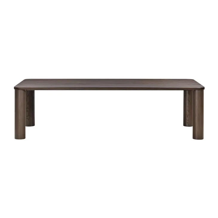 Akola Dark Brown 106" Rectangular Dining Table