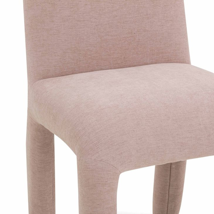 Georgia Light Pink Performance Fabric Upholstered Dining Chair