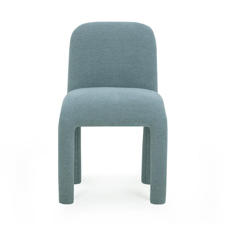Georgia Light Blue Performance Fabric Upholstered Dining Chair