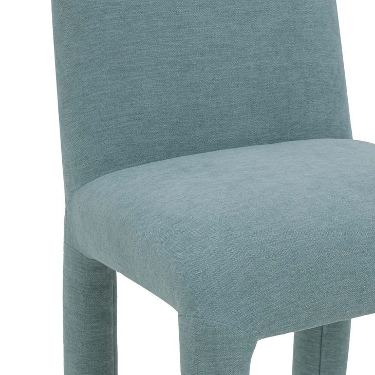 Georgia Light Blue Performance Fabric Upholstered Dining Chair