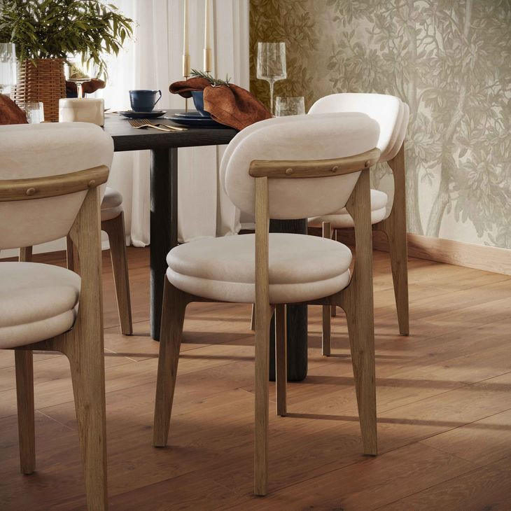Carnation Cream Upholstered Dining Chair