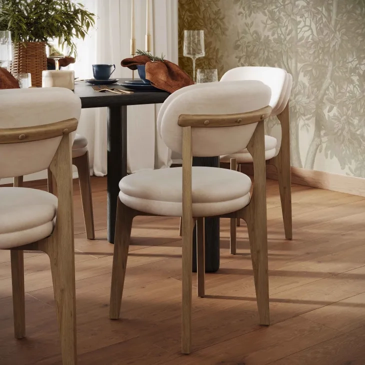 Carnation Cream Upholstered Dining Chair