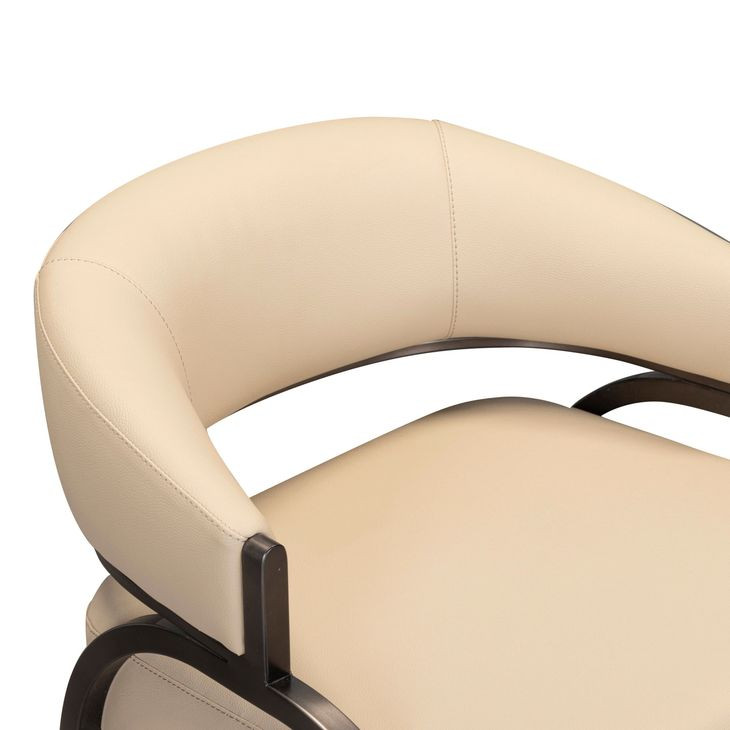 Tatum Taupe Upholstered Counter Height Stool