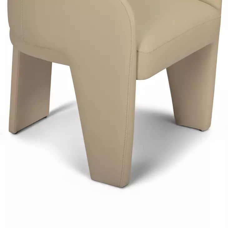 Leo Taupe Upholstered Dining Chair