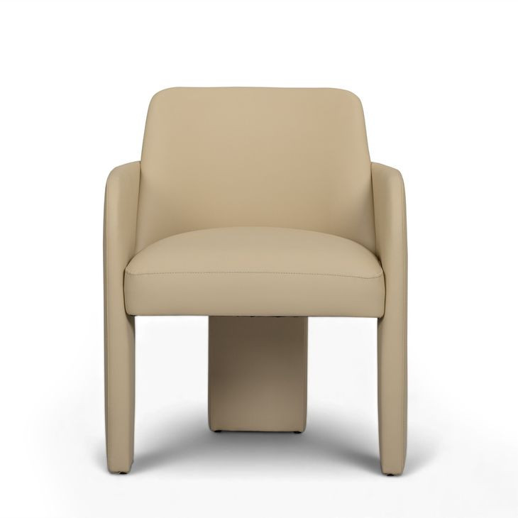 Leo Taupe Upholstered Dining Chair