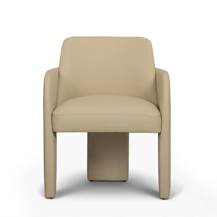 Leo Taupe Upholstered Dining Chair