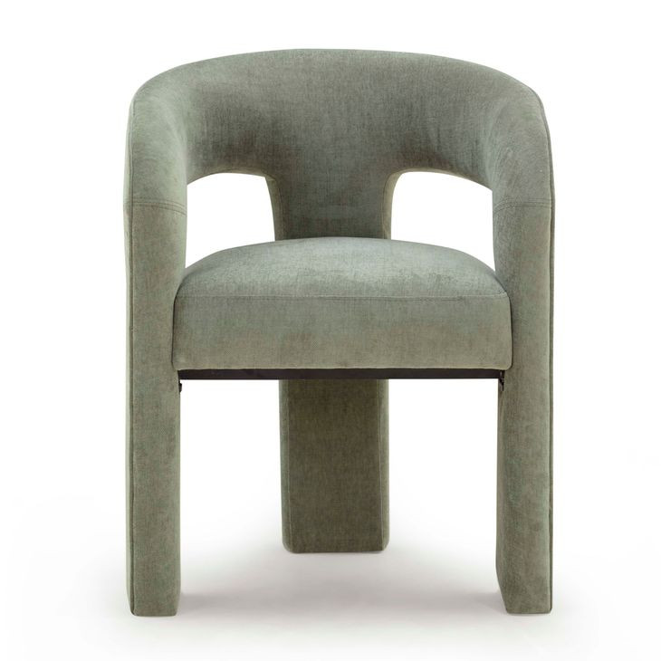 Malone Green Performance Fabric Upholstered Dining Chair
