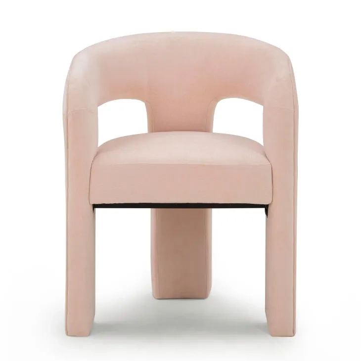 Malone Blush Performance Fabric Upholstered Dining Chair