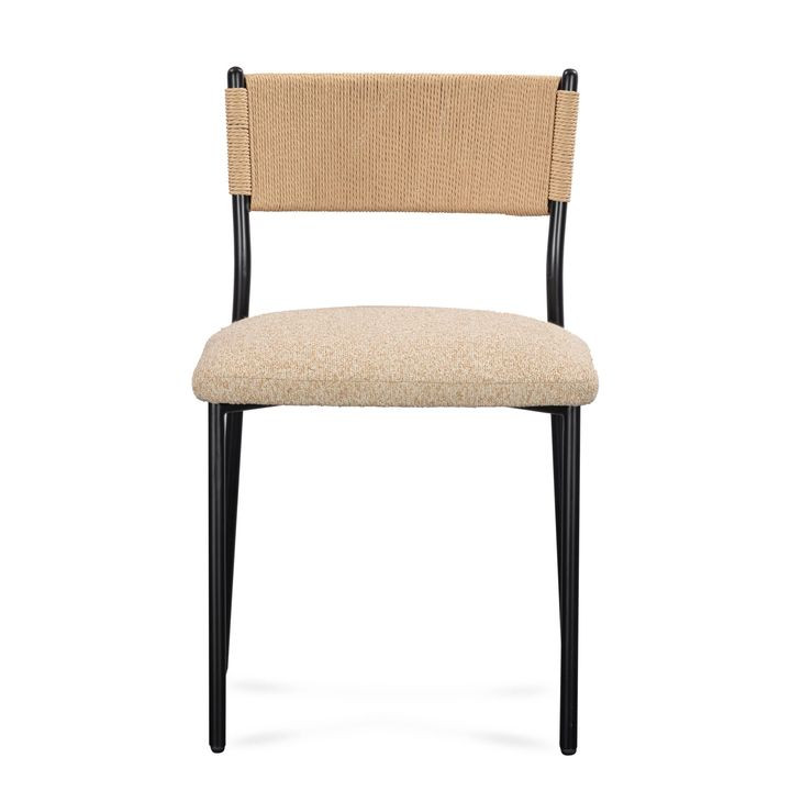 Celine Tan Performance Fabric Upholstered Dining Chair Set of 2