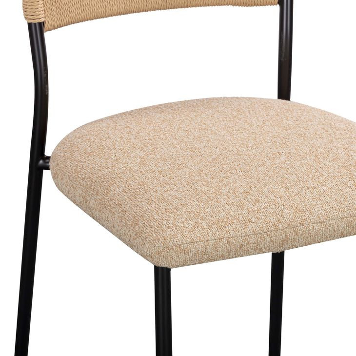 Celine Tan Performance Fabric Upholstered Dining Chair Set of 2