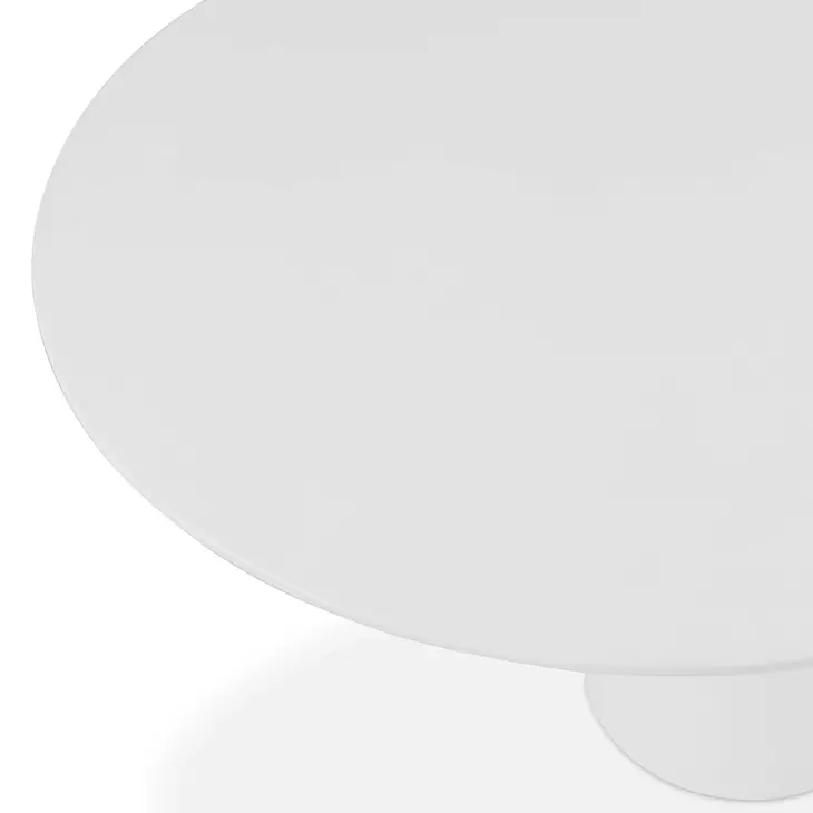 Nara Pure White 84" Oval Outdoor Concrete Dining Table