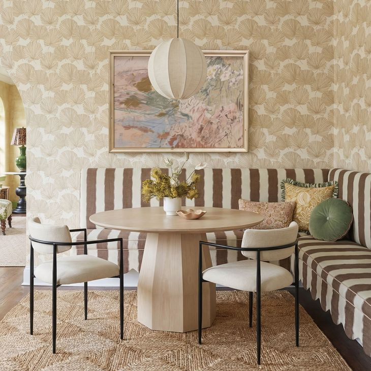 Brocha Natural Driftwood Round Dining Room Set