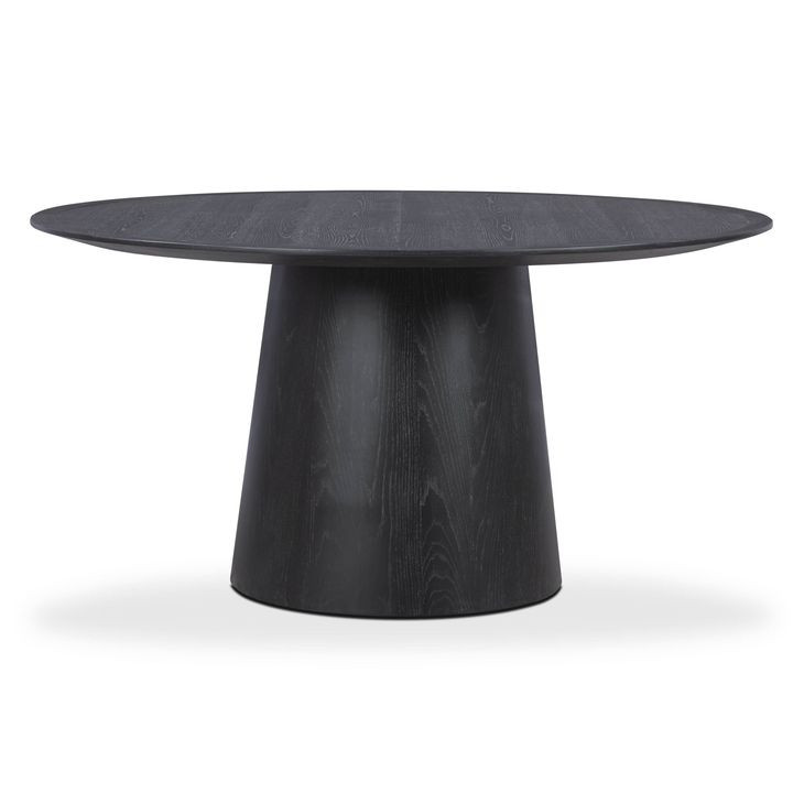 Sahara Black Round Dining Room Set