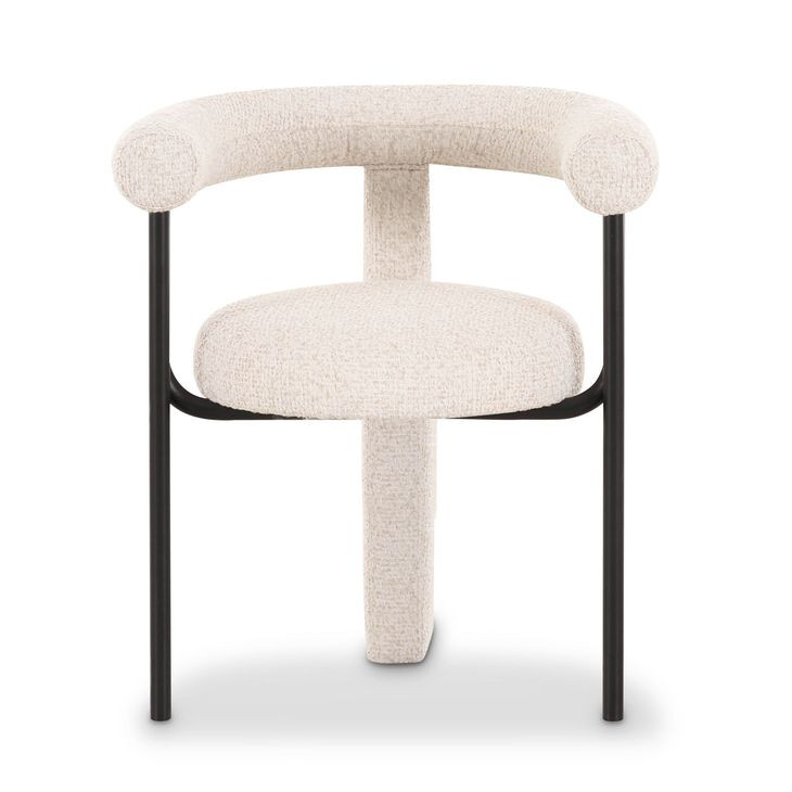 Synn Cream Performance Fabric Upholstered Dining Chair