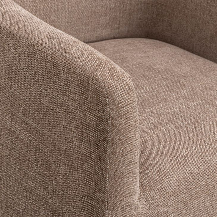Helena Chocolate Brown Performance Fabric Upholstered Dining Chair