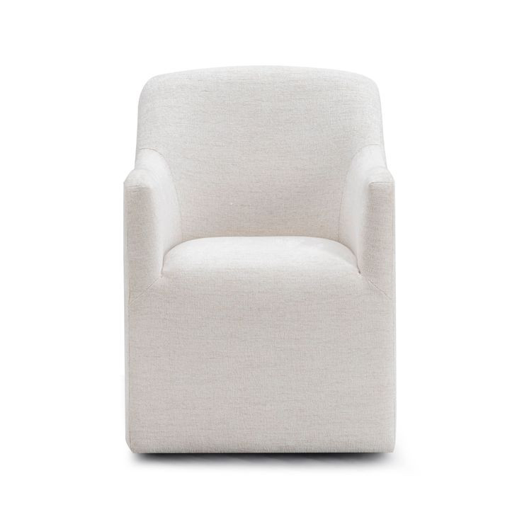 Helena Off White Performance Fabric Upholstered Dining Chair