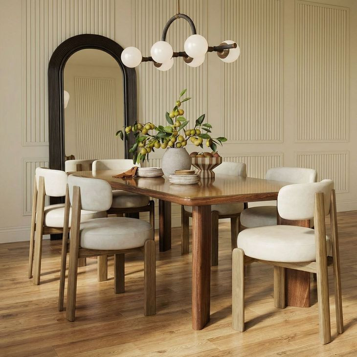Odessa Cream Vegan Upholstered Leather Dining Chair