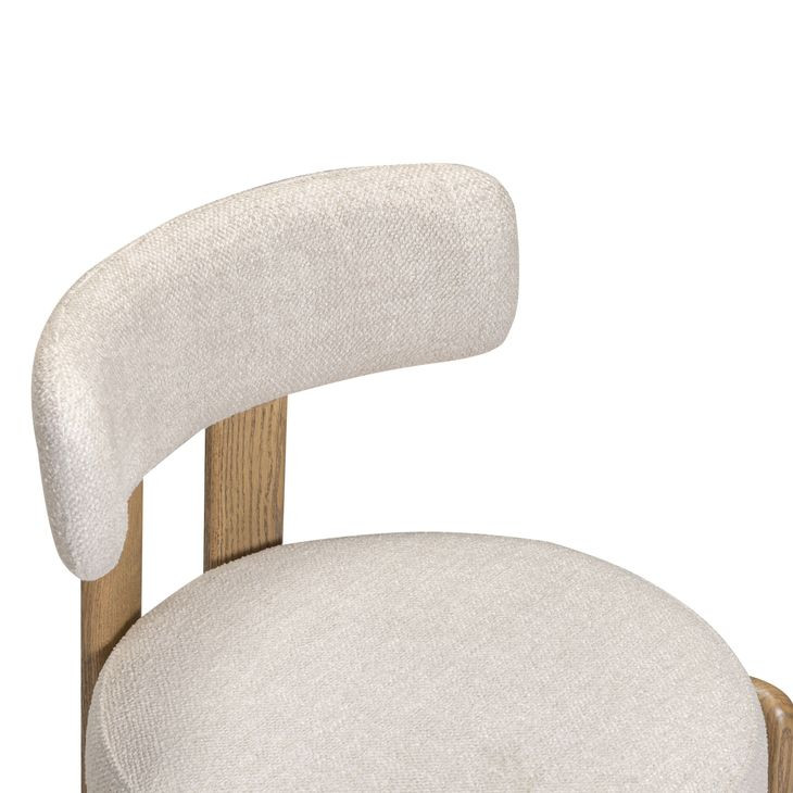 Odessa Cream Performance Fabric Upholstered Dining Chair