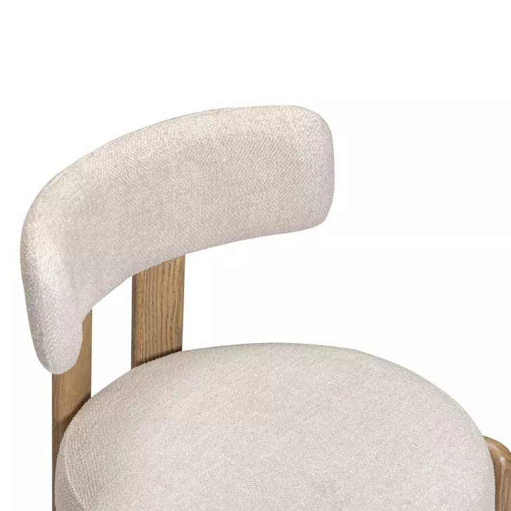 Odessa Cream Performance Fabric Upholstered Dining Chair