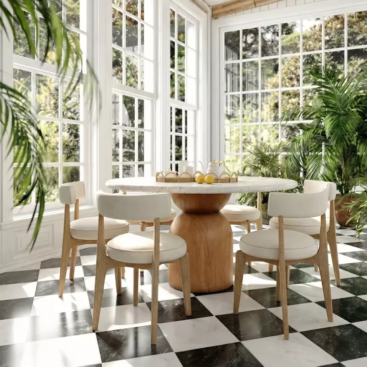 Nikita Cream Upholstered Dining Chair