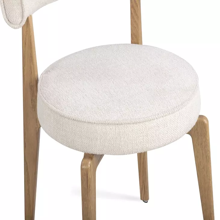 Nikita Cream Performance Fabric Upholstered Dining Chair