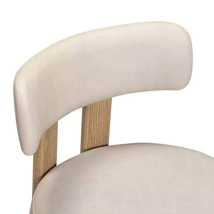 Odessa Taupe Upholstered Counter Height Stool