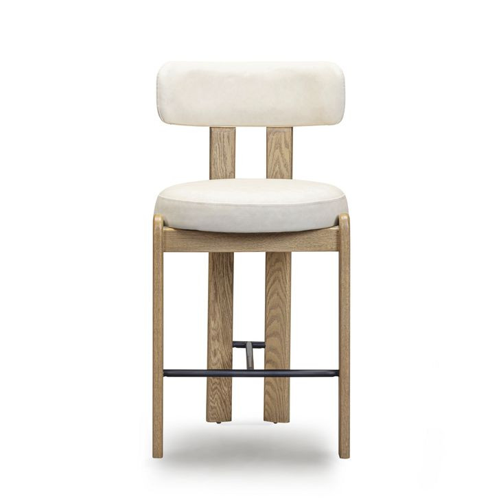 Odessa Cream Upholstered Counter Height Stool